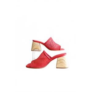 NEW HUMA BLANCO women's gwen heel in poppy